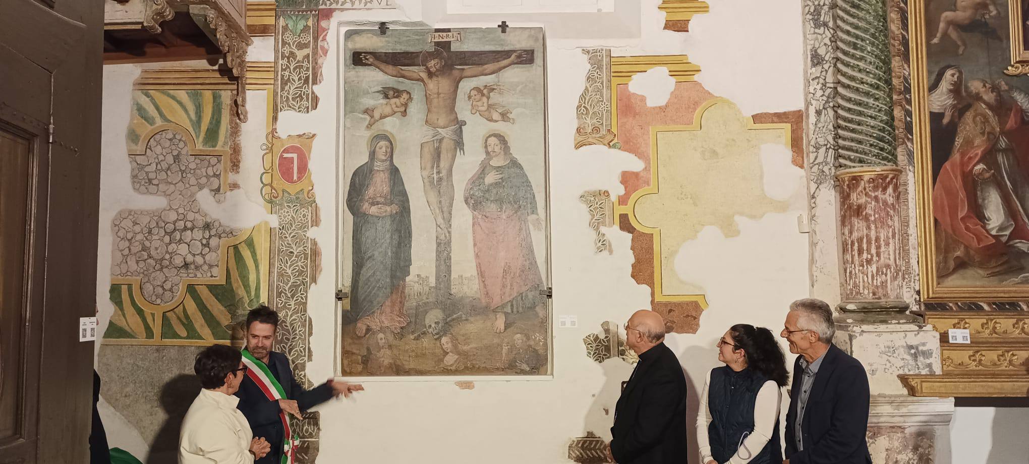 Riconsegna alla cittadinanza dell’opera “Il Cristo Crocifisso”.